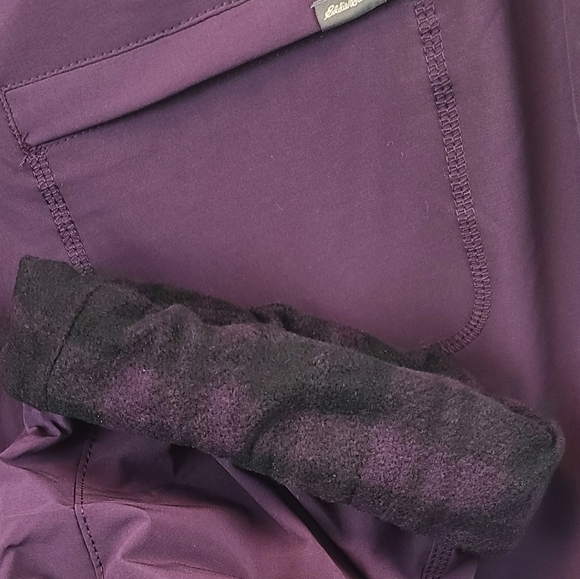 NWT ☆ Eddie Bauer Purple Fleece Lined Pant Size 8 - Picture 9 of 13